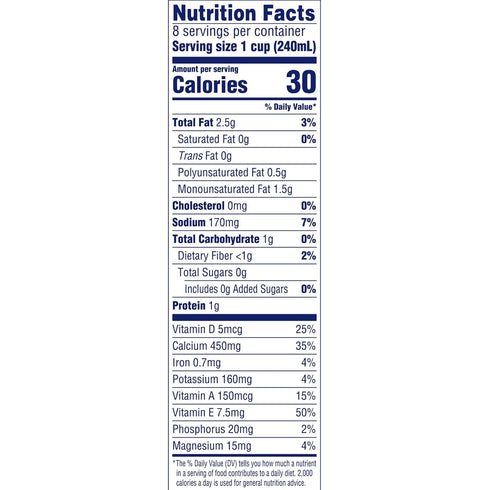 Almond Breeze 64 Oz Blue Diamond, Almond milk, Original, Fl