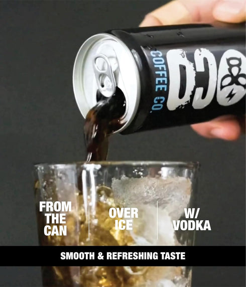 11 12 Count 190mg Loco Coffee Black Cold Brew Ounce Can, | Zero Sugar, Caffeine | Gluten Free and Dairy Free | Low