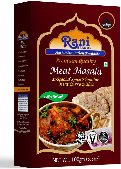 Rani Meat Curry Masala 21-Spice Blend 3.5oz (100g), All Natural, Vegan, Gluten Friendly, NON-GMO