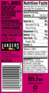 64 Oz (Pack 8) Langers Juice Cocktail, Cranberry Raspberry, Fl