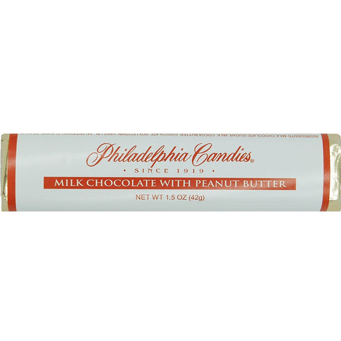 Philadelphia Candies Milk Chocolate with Peanut Butter Bar 1.5 Ounce, Set of