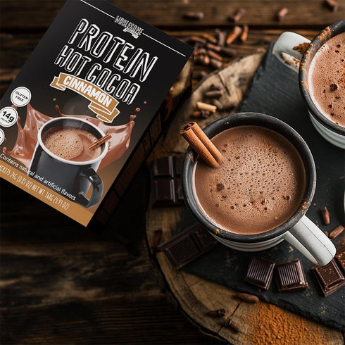 14g-15g, 4g-5 2g, 7 Packets Protein Hot Chocolate, High Protein Low Carb Net Carbs, Low in Sugar Low Calories