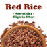 6 Food to Live Red Rice, Pounds Whole Rice, Nutty Flavor, Soft Texture, Non-Sticky, Vegan. Good Source of Protein