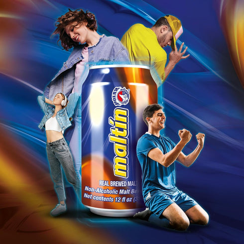 (6-Pack) Maltin Polar Non-Alcoholic Malt Beverage Natural Cane Sugar Drink