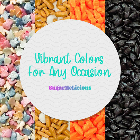SugarMeLicious Carrot Sprinkles, Festive Sprinkle Mix for Baking & Decorating, Perfect for Cakes, Cupcakes, Cookies,