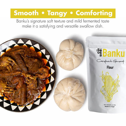 Cuisine228 400g Banku, Fermented corn flour | Made in Togo (Banku)