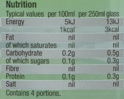 Morrisons 1 No Added Sugar Sparkling Lemon and Lime Spring Water, L