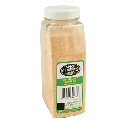 Spice Classics Granulated Garlic, 25 oz - Garlic Powder Seasoning for Vegetables, Meats, Rubs
