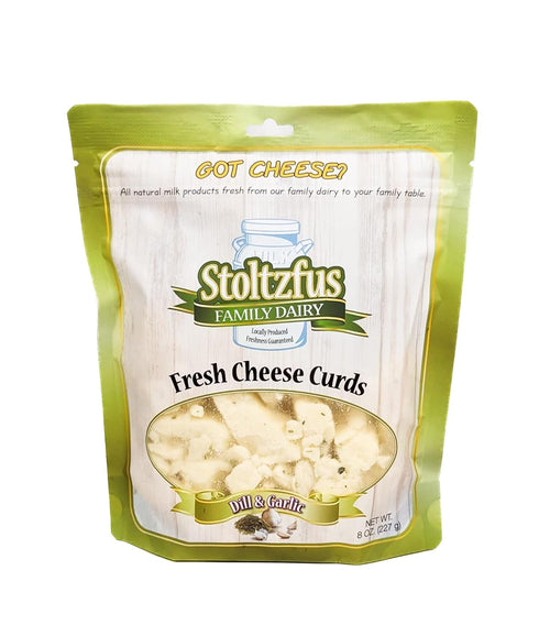 Generic Stoltzfus Family Dairy Fresh Cheese Curds Dill and Garlic 8 oz, 1