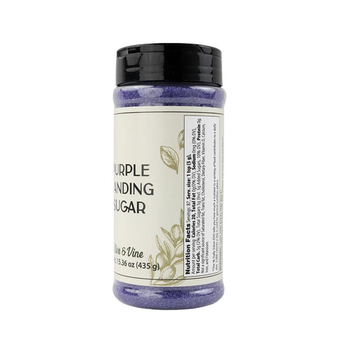 (15.36 Olive & Vine Purple Sanding Sugar, Sweet Finish, For Baking & Decorating, Rich Tradition, Authentic Taste