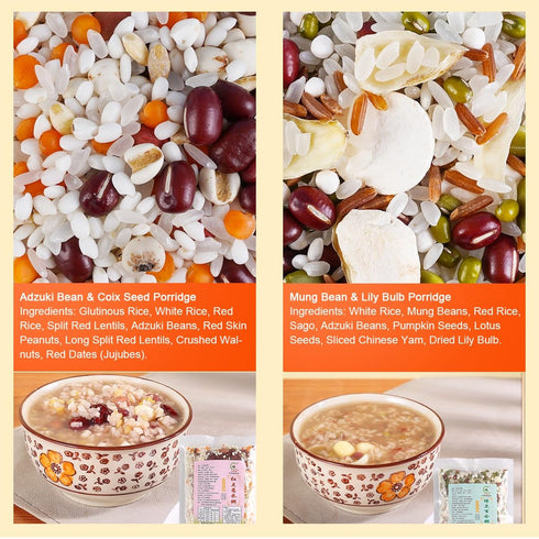 xapuo 7-Day 7 28 100gx7 Packs, 30-Min Whole Grain Porridge Sampler Kit, Flavors Ingredients, Easy Cook, Healthy