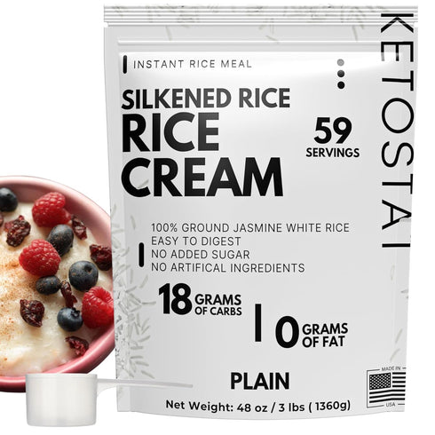 Rice Cream 3 LB, Plain Jasmine White Rice Hot Rice Cereal Scoop