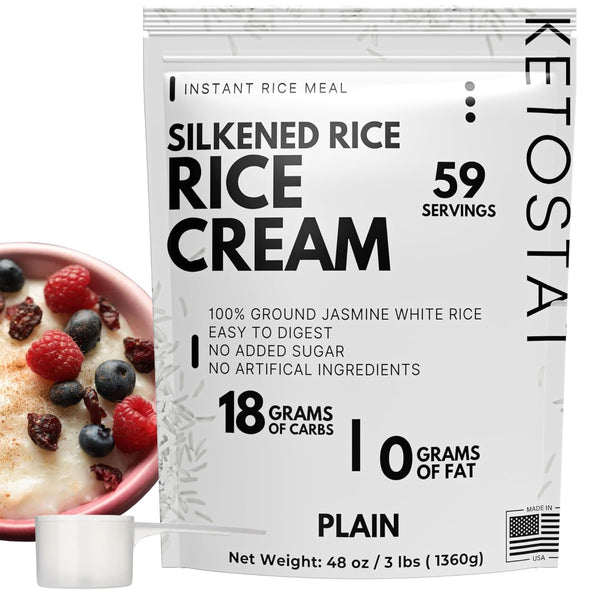 Rice Cream 3 LB, Plain Jasmine White Rice Hot Rice Cereal Scoop