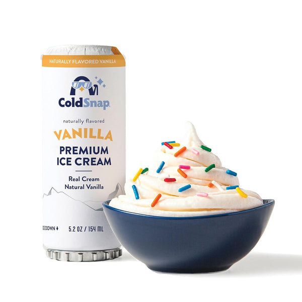 ColdSnap Vanilla Ice Cream Pods Premium, Creamy Single-Serve Vanilla Dessert Made in