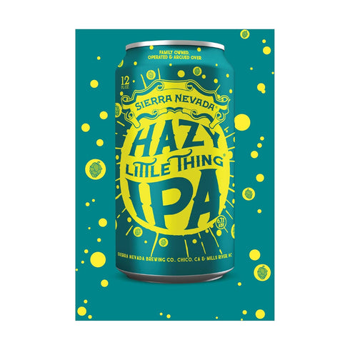 SIERRA NEVADA 6 12 oz 6.7% Hazy Little Thing Unfiltered, pk, cans, ABV