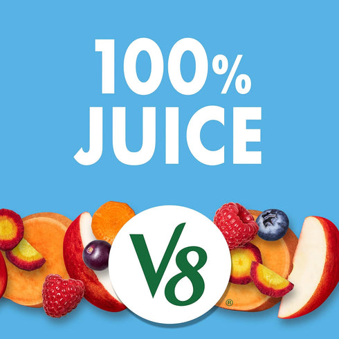V8 100% 46 oz (6 Pack) Acai Mixed Berry Fruit and Vegetable Juice, fl Bottle