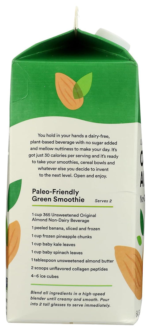 365 by Whole Foods Market 64 Unsweetened Almond Beverage, FZ
