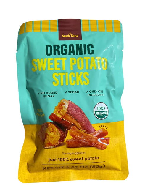 Generic 6 Pack, 17 oz The Snack Yard Organic Sweet Potato Sticks, USDA Certified, Vegan, No Added Sugar, Total