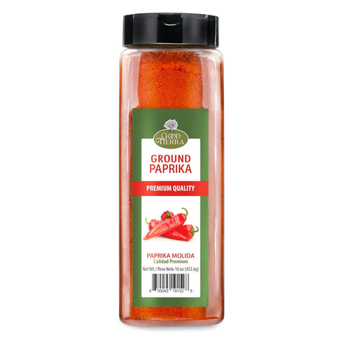 Good Tierra Ground Paprika Powder 16 oz - Sweet & Hot Paprika