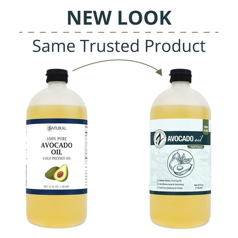 100% (32 Zatural Avocado Oil Pure Natural without Additives, Clean, Cold Pressed, Non-GMO, Vegan: For Cooking, Frying