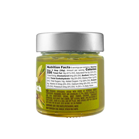 7.5 oz, 1911 Crunchy Pistachio Butter, Sweet Spreadable Pistachio Cream with a Crunch, Pistachio Paste, Nut Butter