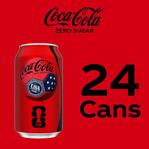 12 oz, 24 Pack (Package Coke Zero Sugar Cola Soda, May Vary)