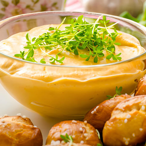 8oz Shelf-Stable Cheese Spread Gourmet Sharp Cheddar Spreadable Cheese for Crackers, Chips & Pretzels, Creamy Cheese
