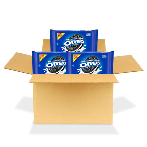 OREO Chocolate Sandwich Cookies, Family Size, 3 Packs
