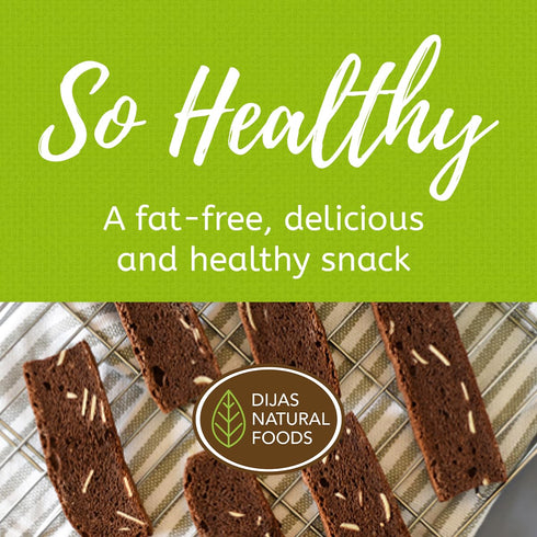 (4 Pack, DIJAS Natural Foods, Crunchy Fat Free Biscotti Cookie, All Natural Preservative Free Ingredients, Delicious