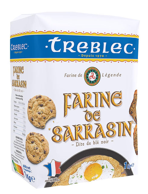 Treblec Farine de Sarrasin French Imported Buckwheat Flour, 2.2lbs