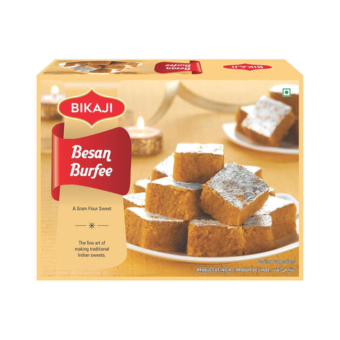 Bikaji Besan Burfi | Halwa 12 oz (340g), Traditional Gram Flour Sweets,
