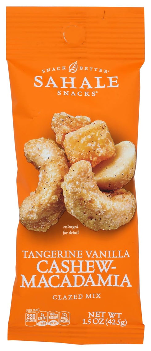 Sahale Tangerine Vanilla Cashew Glazed Nut Mix, 1.5 Ounces (Pack of 9)