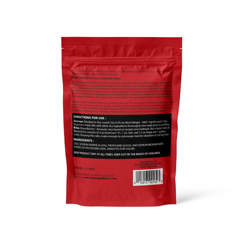 #1, 8 oz The Sausage Maker - Insta Cure Naturally Colored (No Red Dye), Quick Cure for Meat Sausage Ham, Bacon, Made