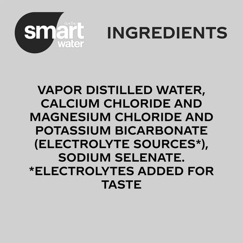 12oz 8pk Smartwater Alkaline + Antioxidant Aluminum Can