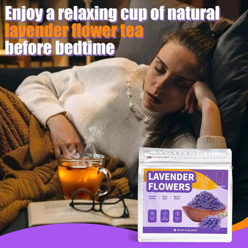 (16 oz) Dried Culinary Lavender Flowers - Food Grade Lavender Buds for Tea, Baking, Potpourri, Home Fragrance