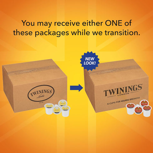 56 Count (Pack 1), Twinings Earl Grey Black Tea K-Cup Pods for Keurig, of Flavoured with Citrus & Bergamot
