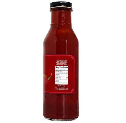 15 Green Jay Gourmet Ghost Pepper Spicy Ketchup - All-Natural Tomato Ketchup w/Tomato Paste, Real Ghost Peppers