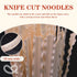 SXET 2 Packs 8.46oz (240 Pack (2 Packs) Knife Cut Noodles, Knife Sliced Noodles, Chinese Wide Noodles, Wavy Flat