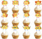 Uwaikin Cute Taco Bout Dessert Cupcake Topper Cheer to Mexican Yummy Food Fiesta