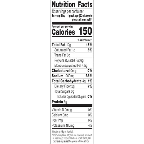1.625 oz. (Pack 12) DAVID Sunflower Seeds, Original Flavor