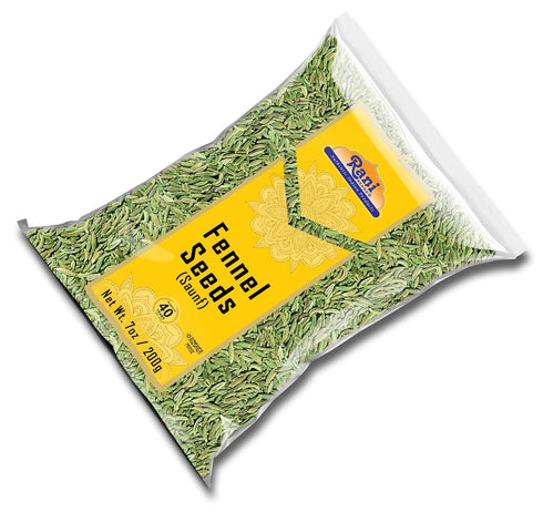 Rani Fennel Seeds (Saunf Sabut) Whole Spice - 7oz (200g) - All Natural, Gluten Friendly, NON-GMO, Kosher, Vegan