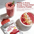 Fraunitsh 1.76oz/50g (1.76oz) Freeze Dried Cranberry Powder, Natural Cranberries Fruit Berry Powder for Baking