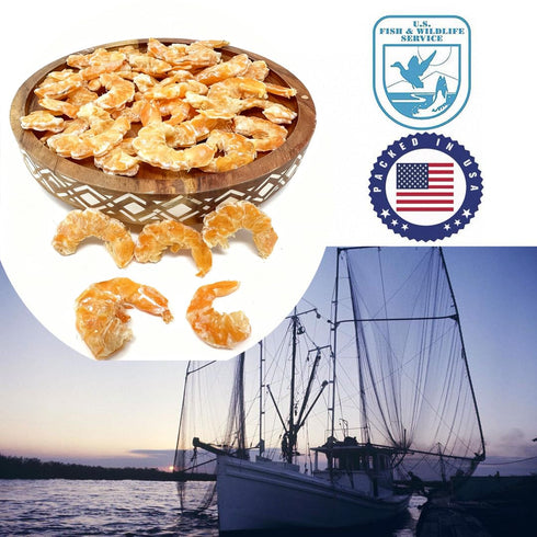 8oz, 8OZ/Bag DABC OAK LAND Dried Shrimp Florida Sun Died Shrimp USA Dried Seafood Fresh-Caught & Dehydrated for Snacks