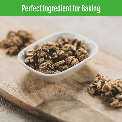 (3lb Sincerely Nuts Raw Shelled Walnuts bag) | No Shell Walnut Halves and Pieces | Easy to Eat & Cook Right Out of the