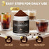 10 1 Immunity, 180g, 60 in Mushrooms Coffee, Instant Mushroom Coffee Powder with Lion's Mane, Cordyceps, Reishi