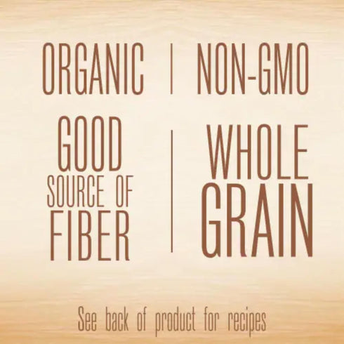 22 oz (Pack 6) Arrowhead Mills Organic Whole Wheat Flour, Bag
