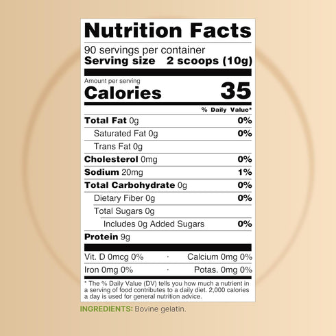 2 lb Gummies 9g NatureBell Beef Gelatin Powder, Unflavored Bovine Gelatin Natural Thickening Agent for Cooking, Baking