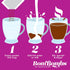 Set Packaging, Set 6 Bombombs Hot Chocolate Mix Gift in Mini Cup Flavors Include Double Chocolate, French Vanilla