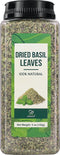 Soeos Basil Leaves, 5 oz (142g), Cut and Sifted, Dried Basil Leaves,