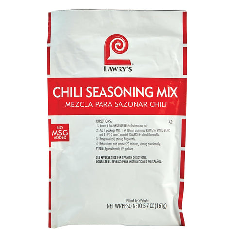 Lawry's Chili Seasoning Mix, 5.7 oz - One 5.7 Ounce Packet of